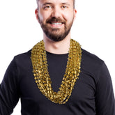 Gold Bead Beer Mug 33" Necklaces